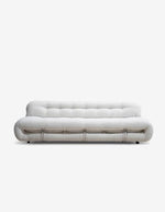 White Three Seater Sofa