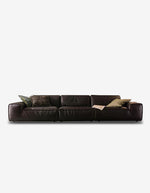 Black Leather Sofa 