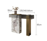 marble top console table