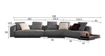  Grey Linen Luxury Sofa