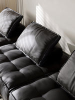 black sofa