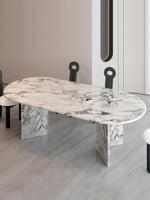 Oval Marble Dining Table