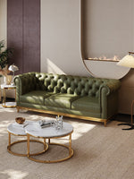 three seater leather sofa