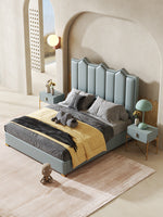 Blue King Size Bed