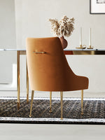 velvet dining chair