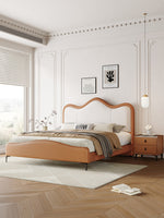 king size leather bed