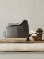 grey check armchair