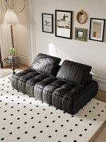 black sofa