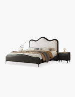 king size leather bed