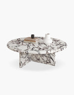 white marble coffee table