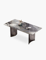 grey marble dining table