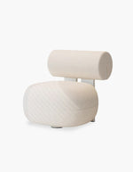 white Boucle Armchair