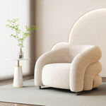 White Velvet  Armchair