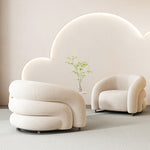 White Velvet  Armchair