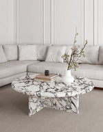 white marble coffee table