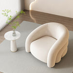 White Velvet  Armchair