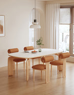 white square dining table