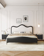 king size leather bed