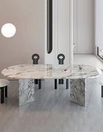 Oval Marble Dining Table