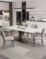 white gloss dining table