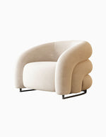 White Velvet  Armchair