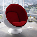 red ball chair