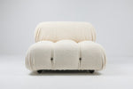 white boucle sofa