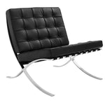 Classic Modern Barcelona Chair And Footstool, Black Leather, Clearance｜ DC Concept