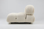 white boucle sofa