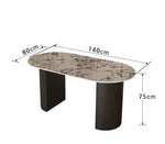 Oval Marble Dining Table