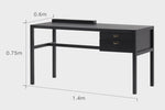  Black Office Desk