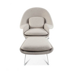 Classic Womb Chair & Ottoman, In Premium Velvet or Cashmere｜ DC Concept