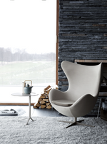 Arne J Style Egg Chair In Grey Premium Leather｜ DC Concept