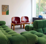 green sofa