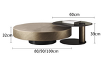 Gold Nesting Coffee Table