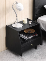 black bedside table 