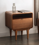 solid wood bedside table