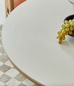 White Round Dining Table