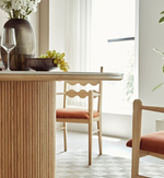 White Round Dining Table