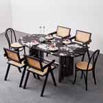 Black Marble Dining Table