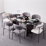 Black Marble Dining Table