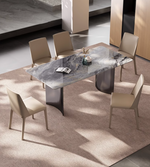 grey marble dining table