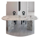 Oval Marble Dining Table