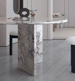 Oval Marble Dining Table