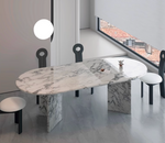 Oval Marble Dining Table