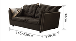 black sofa