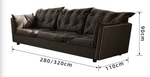 black sofa