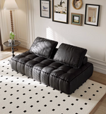 black sofa