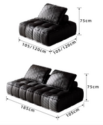 black sofa