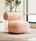 pink Boucle Armchair